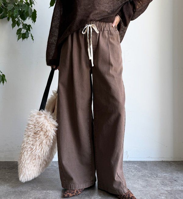  「デニムワイドイージーパンツ」|デニム|