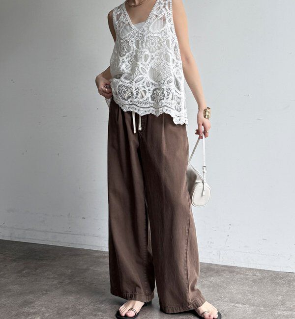  「デニムワイドイージーパンツ」|デニム|