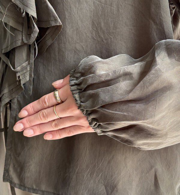  「キュプラフリルブラウス」|シャツ・ブラウス|