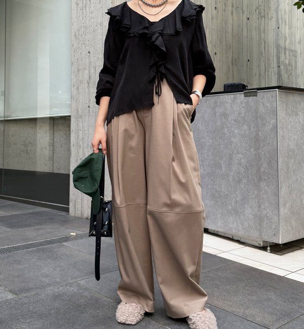  「キュプラフリルブラウス」|シャツ・ブラウス|