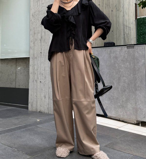  「キュプラフリルブラウス」|シャツ・ブラウス|