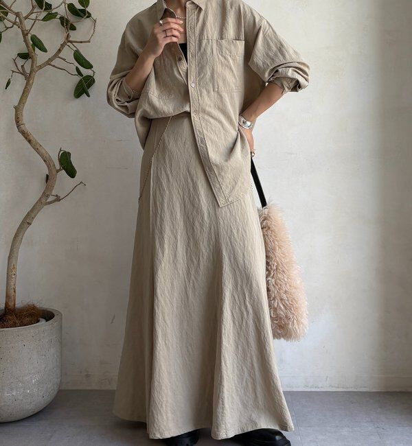  「【セットアップ対応】ピグメントライクフレアスカート」|スカート|