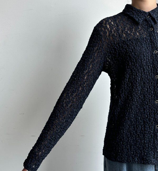  「ラメシアーレースシャツ」|シャツ・ブラウス|