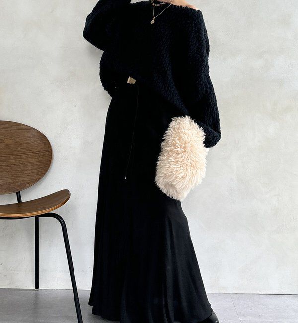  「ウールスラブロービングニット」|ニット・セーター|