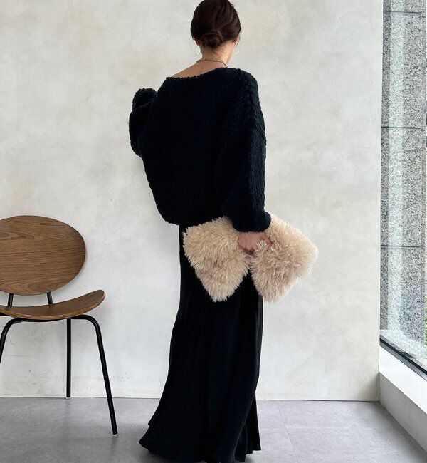  「ウールスラブロービングニット」|ニット・セーター|