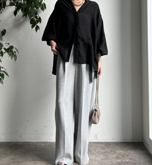  「【WEB限定】バックチュールブラウス」|シャツ・ブラウス|