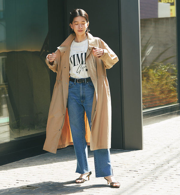  「【全骨格美脚見え！】slit DENIM」|デニム|