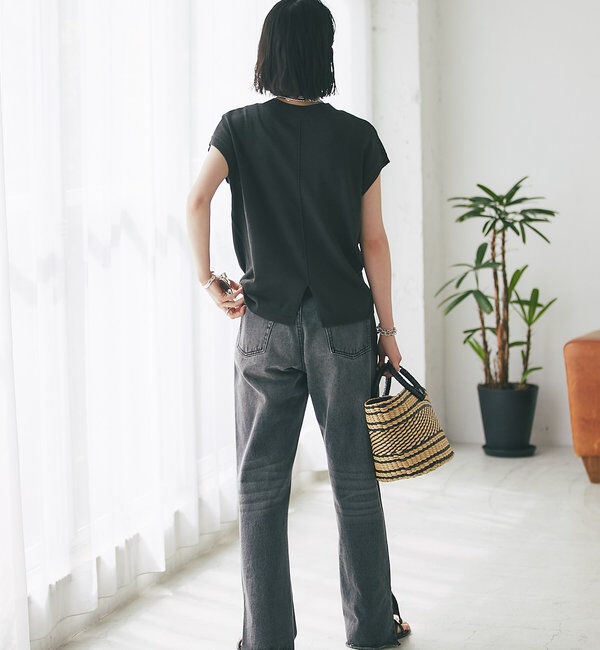  「【全骨格美脚見え！】slit DENIM」|デニム|