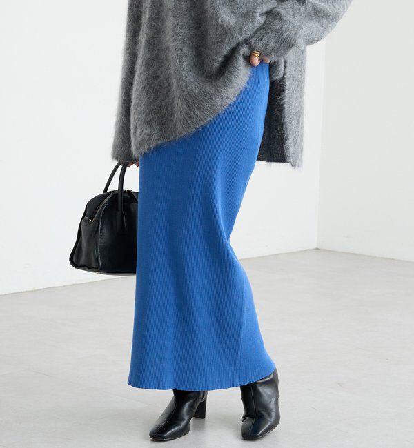  「【マイナス3kg/レビュー高評価☆】リブタイトスカート」|スカート|