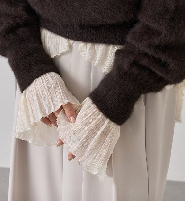  「【着映え◎】ヨウリュウラッフルブラウス」|シャツ・ブラウス|アイボリー