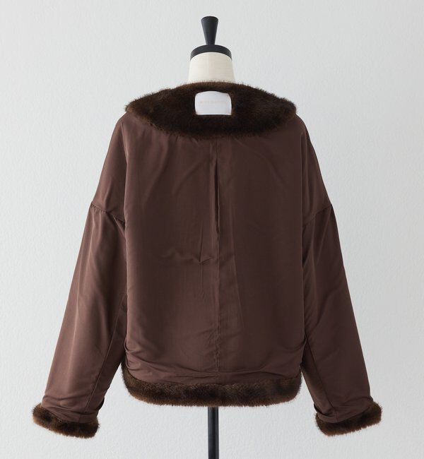  「【シーズンムード高まる】ミンクライクショートコート」|その他|