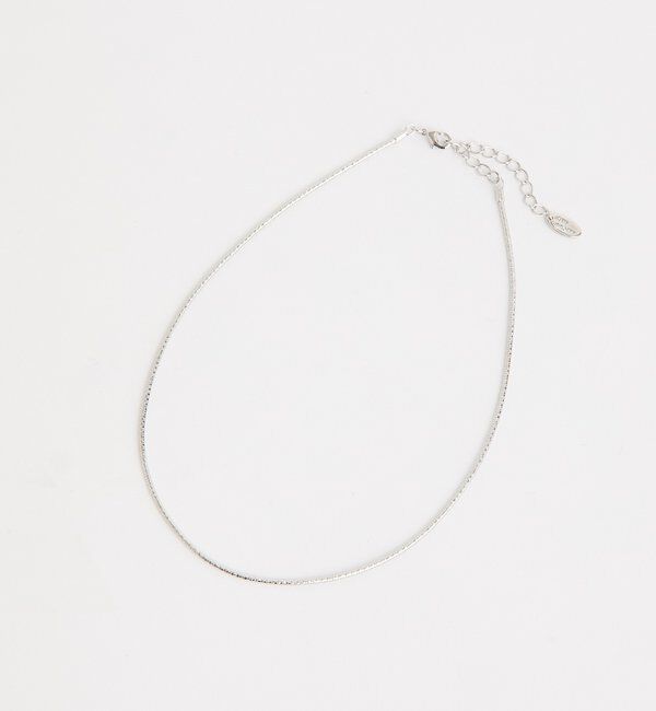  「【洗練された印象に】ワイヤーショートネックレス」|ブローチ・コサージュ|