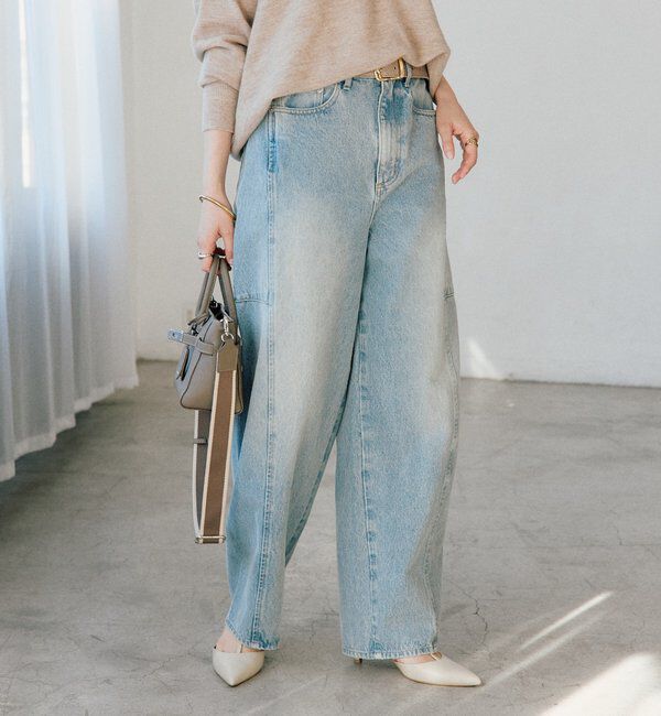  「【トレンド感ある着こなしに】ソフトバレルデニム」|デニム|