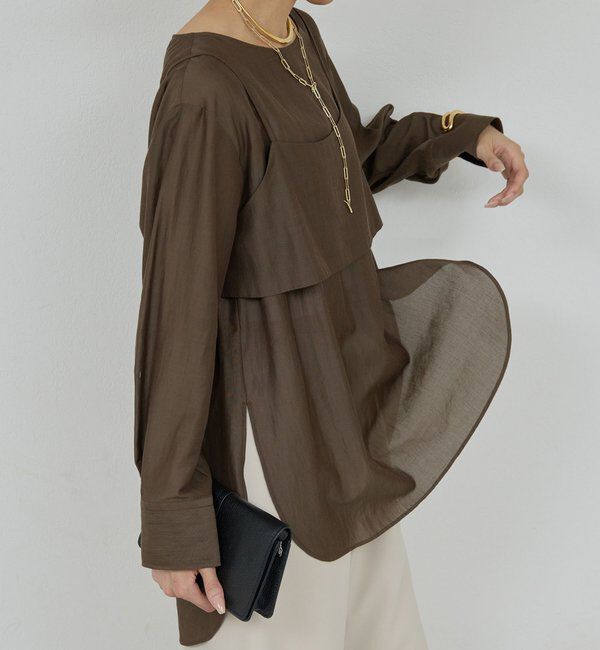  「ビスチェレイヤードシャツ」|シャツ・ブラウス|