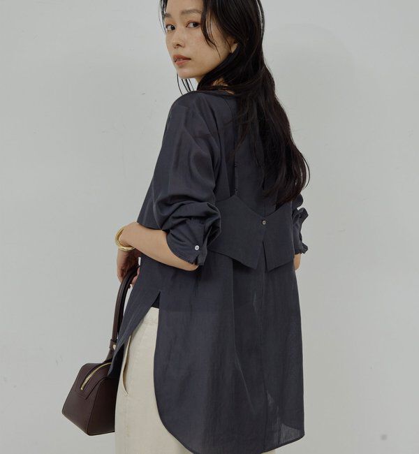  「ビスチェレイヤードシャツ」|シャツ・ブラウス|