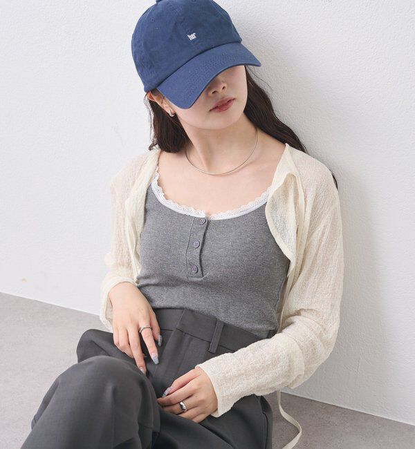  「パット付きボーダーキャミ」|キャミソール|