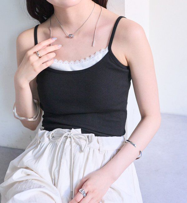  「パット付きレイヤードキャミソール」|キャミソール|