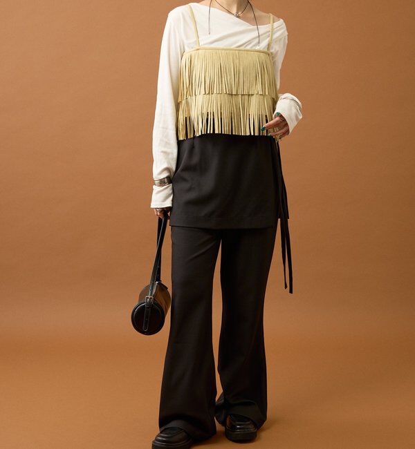  「フェイクスウェードフリンジビスチェ」|シャツ・ブラウス|