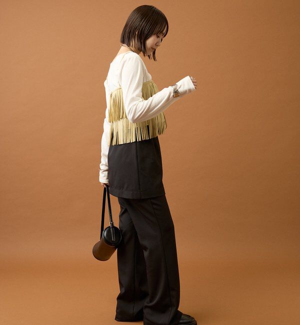  「フェイクスウェードフリンジビスチェ」|シャツ・ブラウス|