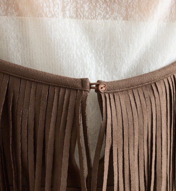  「フェイクスウェードフリンジビスチェ」|シャツ・ブラウス|