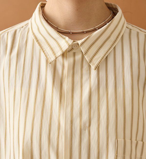  「ストライプショートシャツ」|シャツ・ブラウス|