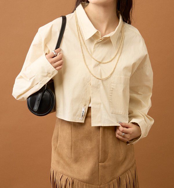  「ストライプショートシャツ」|シャツ・ブラウス|