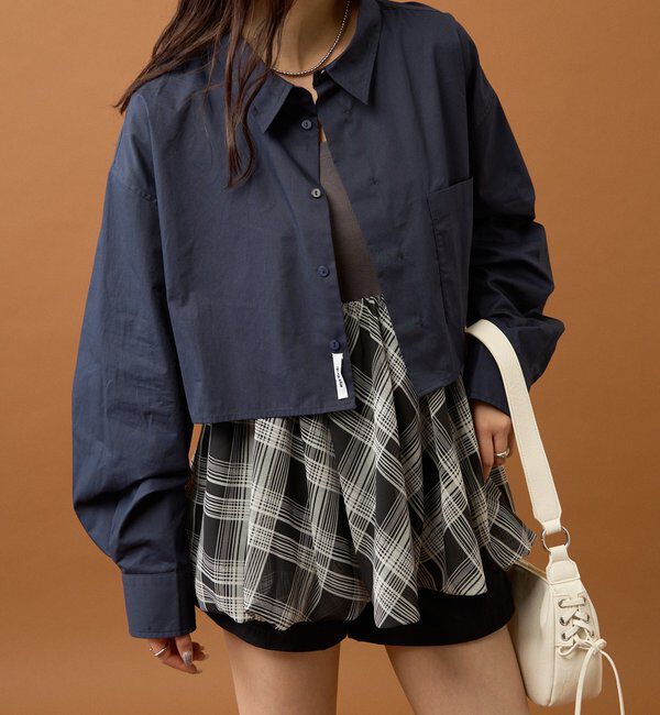  「ストライプショートシャツ」|シャツ・ブラウス|