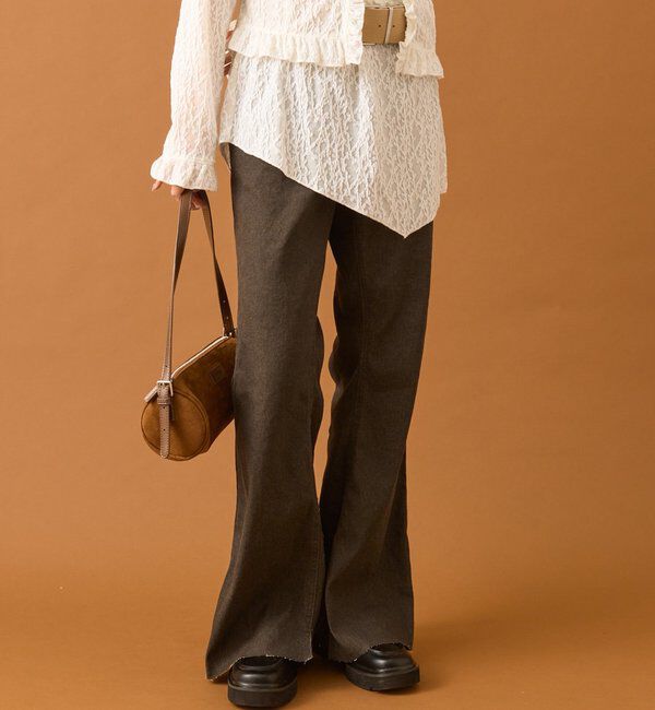  「スリットフレアデニム」|デニム|