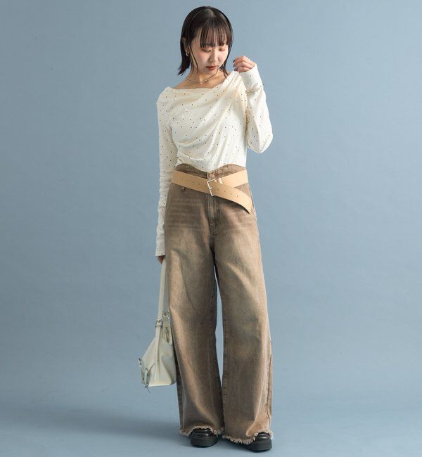  「オフショルロンT」|Tシャツ・カットソー|