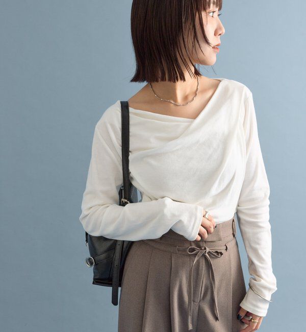  「オフショルロンT」|Tシャツ・カットソー|