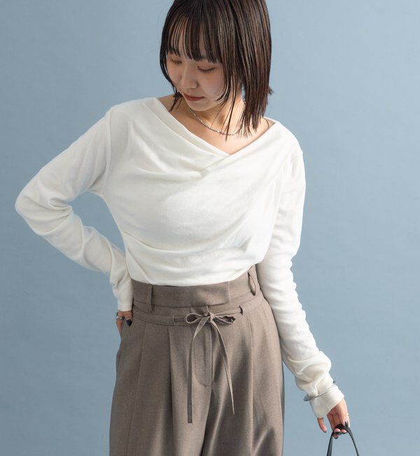  「オフショルロンT」|Tシャツ・カットソー|