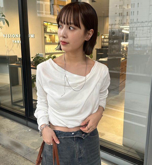  「オフショルロンT」|Tシャツ・カットソー|