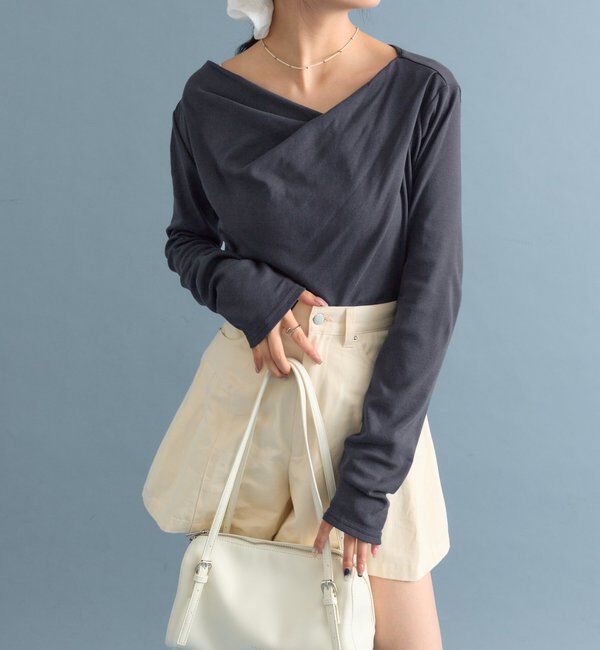  「オフショルロンT」|Tシャツ・カットソー|