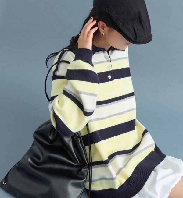  「マルチボーダーラガーニット」|ニット・セーター|