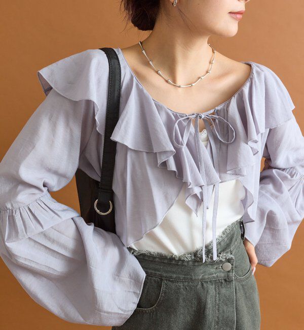  「ラッフルボレロブラウス」|シャツ・ブラウス|