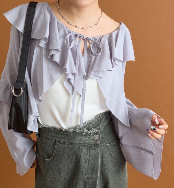  「ラッフルボレロブラウス」|シャツ・ブラウス|