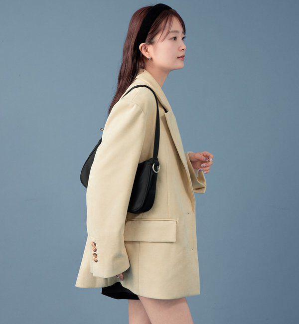  「フェイクスウェードジャケット」|テーラードジャケット|