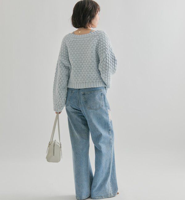  「ポコポコニットカーディガン」|カーディガン|