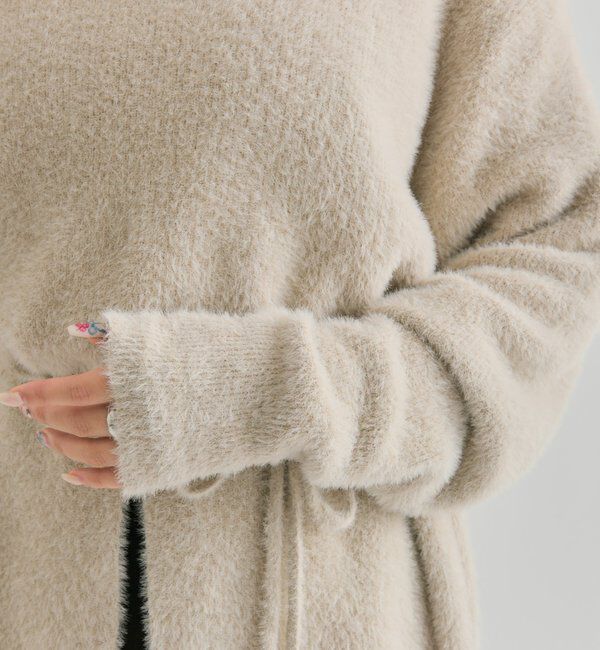  「ミンクライクワイドネックニット」|ニット・セーター|