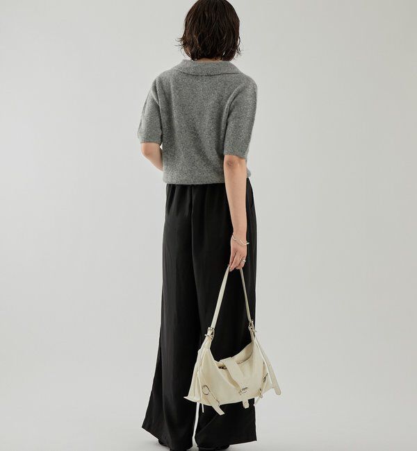  「衿付き半袖ニット」|ニット・セーター|