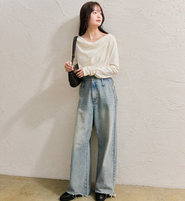  「オフショルリブニット」|ニット・セーター|