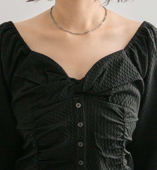  「長袖パフビスチェブラウス」|シャツ・ブラウス|