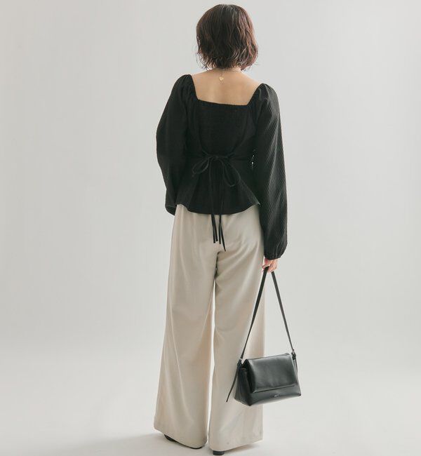  「長袖パフビスチェブラウス」|シャツ・ブラウス|