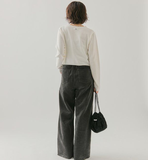  「チビボタン長袖カーディガン」|カーディガン|