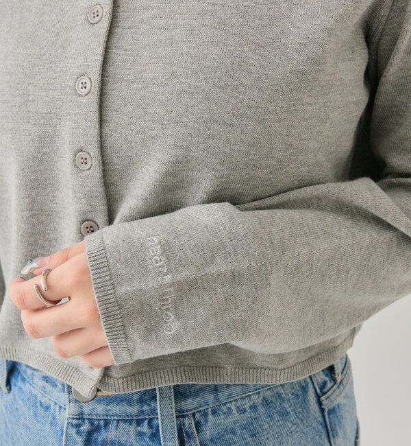  「チビボタン長袖カーディガン」|カーディガン|