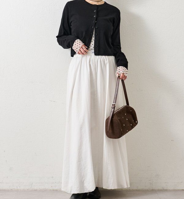  「チビボタン長袖カーディガン」|カーディガン|