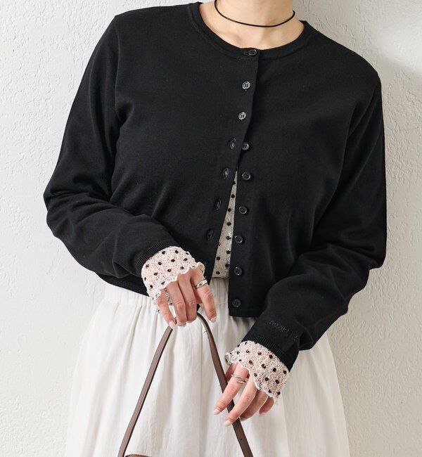  「チビボタン長袖カーディガン」|カーディガン|