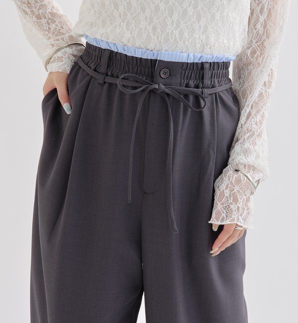  「Wベルトパンツ」|チノ|