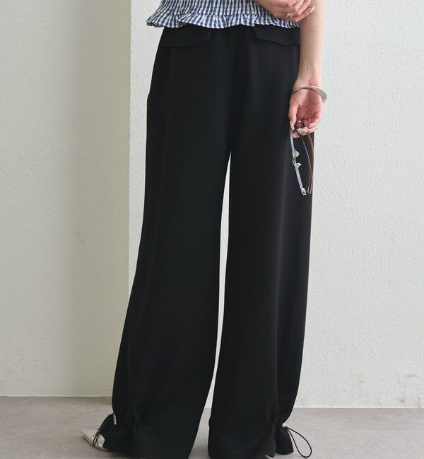  「裾ドロストスウェットパンツ」|チノ|