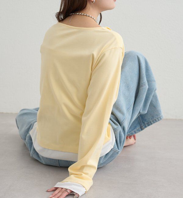  「配色カットソー」|Tシャツ・カットソー|